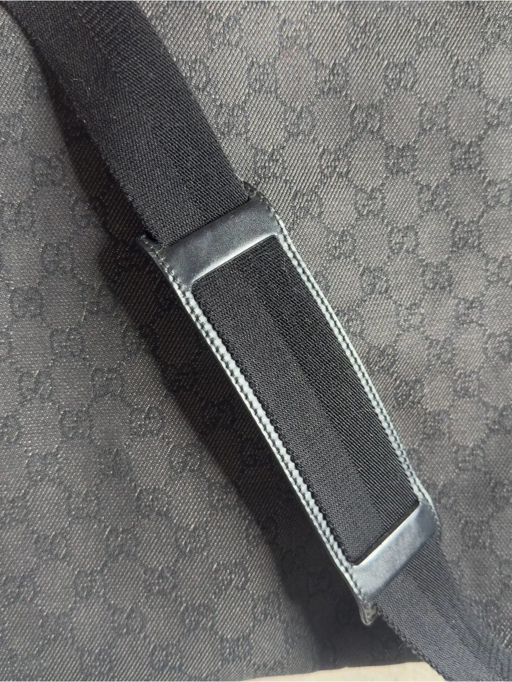 Gucci Monogram Crossbody Bag Black| Unisex | Pre-Owned |
